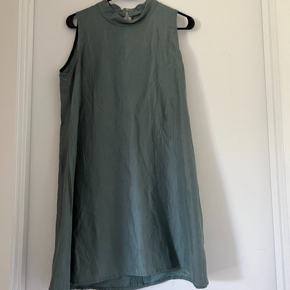 Delfina Balda Mock Neck Mini Dress